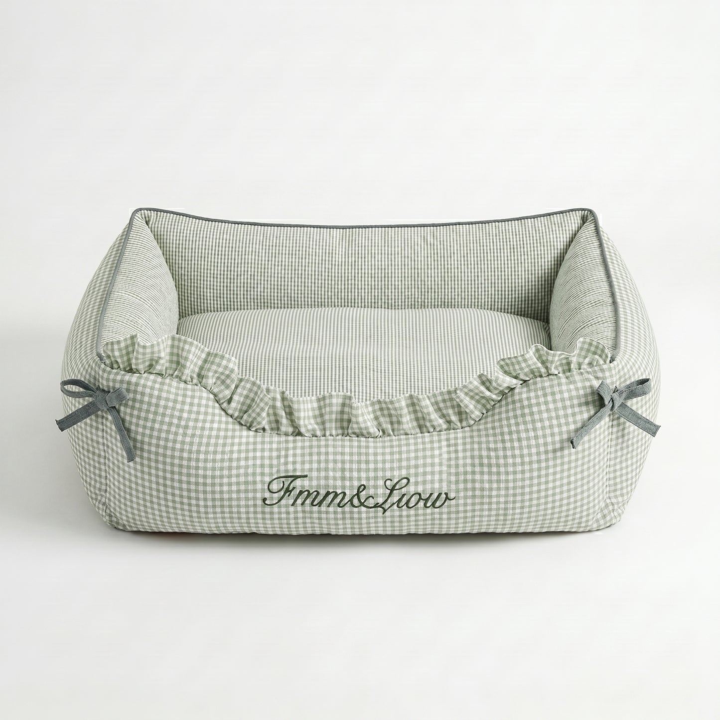 Checkered Bolster Bed