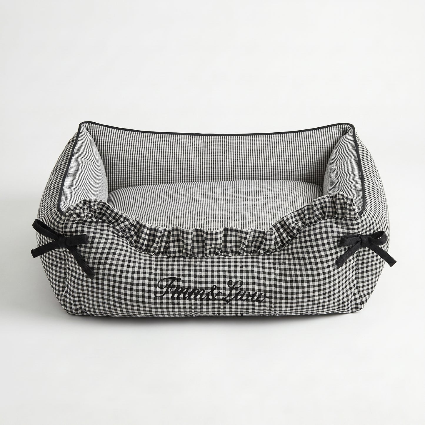 Checkered Bolster Bed