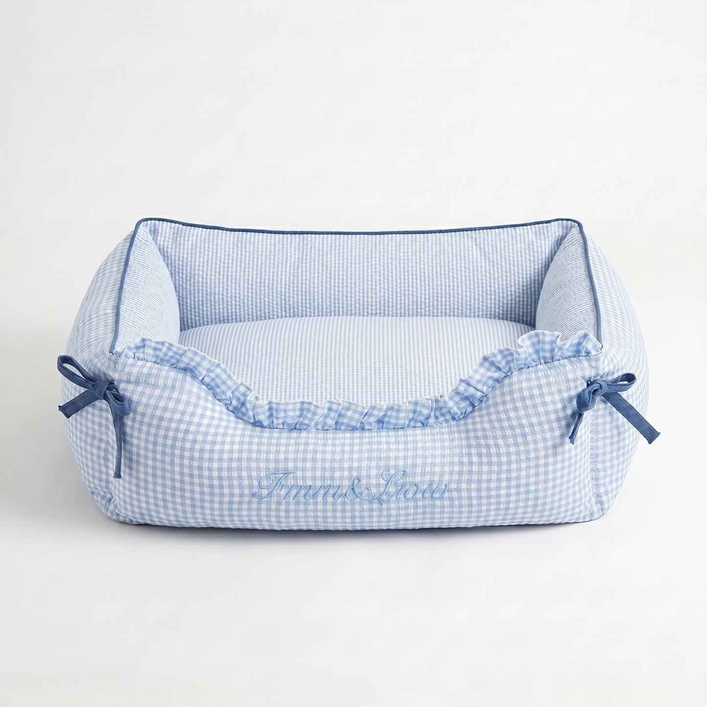 Checkered Bolster Bed